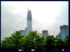 Pingan International Finance Centre, that will become Shenzhen's tallest building with 115 floors, standing 600m tall upon completion in 2016.It already dominated Futian District.